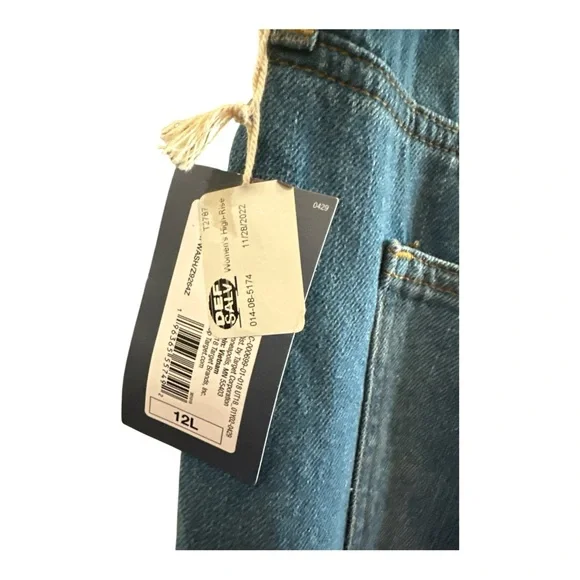 Universal Thread Relaxed Wide Leg Jeans Size 12 Tall High Rise Denim - Picture 6 of 10